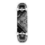 YOBANG OEM Punked Skateboards Bandana White Complete Skateboard - 7.75" x 32"