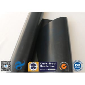 Buy cheap 0.25mm Black PTFE Coated Fiberglass Fabric , Plain Weave Fiber Glass Cloth from wholesalers
