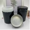 Buy cheap Collar Material Sport Nutrition Supplement Private Label Empty Food Grade Black Protein Powder Bottle with Customized Colors from wholesalers