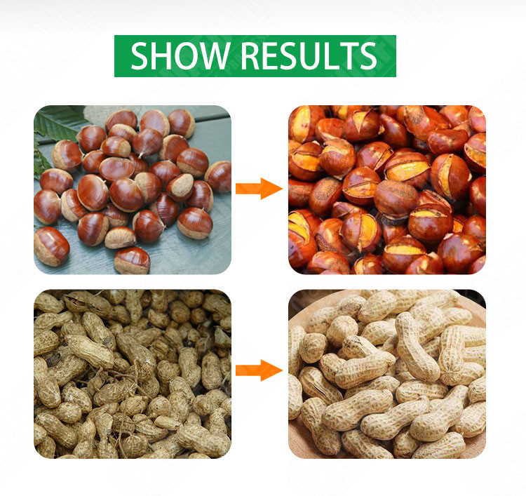 Peanut Soybean Seed Barley 50kg/time Nut Roasting Machine