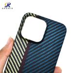 Full Camera Protection Aramid Carbon Fiber Cell Phone Case For IPhone 14