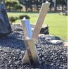 Buy cheap Public Decorative Brushed Finish Stainless Steel Square Column Water Feature from wholesalers