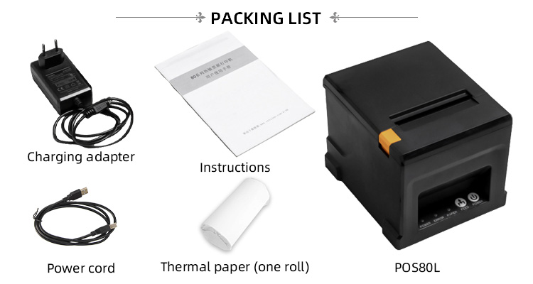 NO SDK Required 80mm Thermal Barcode Receipt Printer for Fast and Accurate Printing
