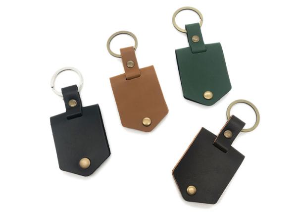 Buy cheap Mini Stand Portable Photo Frame Keychain With Leather Cover Photo Keyring from wholesalers