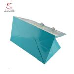 Christmas Pantone Printed Paper Gift Bags , Luxury Gift Bags With Ribbon