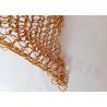 Buy cheap Gold Color Architectural Metal Mesh Curtain 1.5x15mm Stainless Steel from wholesalers