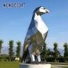 Buy cheap Large outdoor metal art abstract animal geometry eagle stainless steel sculpture from wholesalers