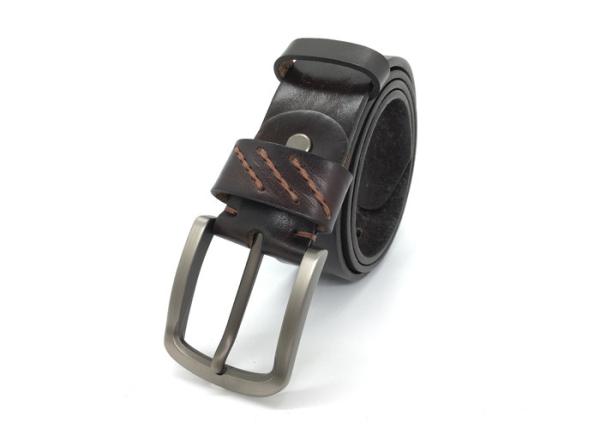 Buy cheap Lightweight Mens Leather Dress Belt / Soft Top Grain Genuine Leather Strap With Classic Prong Buckle from wholesalers