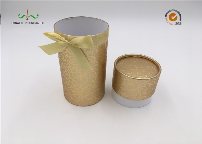Recycled Cylindrical Cardboard Tubes / Brown Kraft Paper Tube Packaging