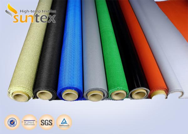 Buy cheap Easy to cut, no flyer Silicone Coated Fiberglass for Welding protection, thermal insulation, expansion joint, etc from wholesalers