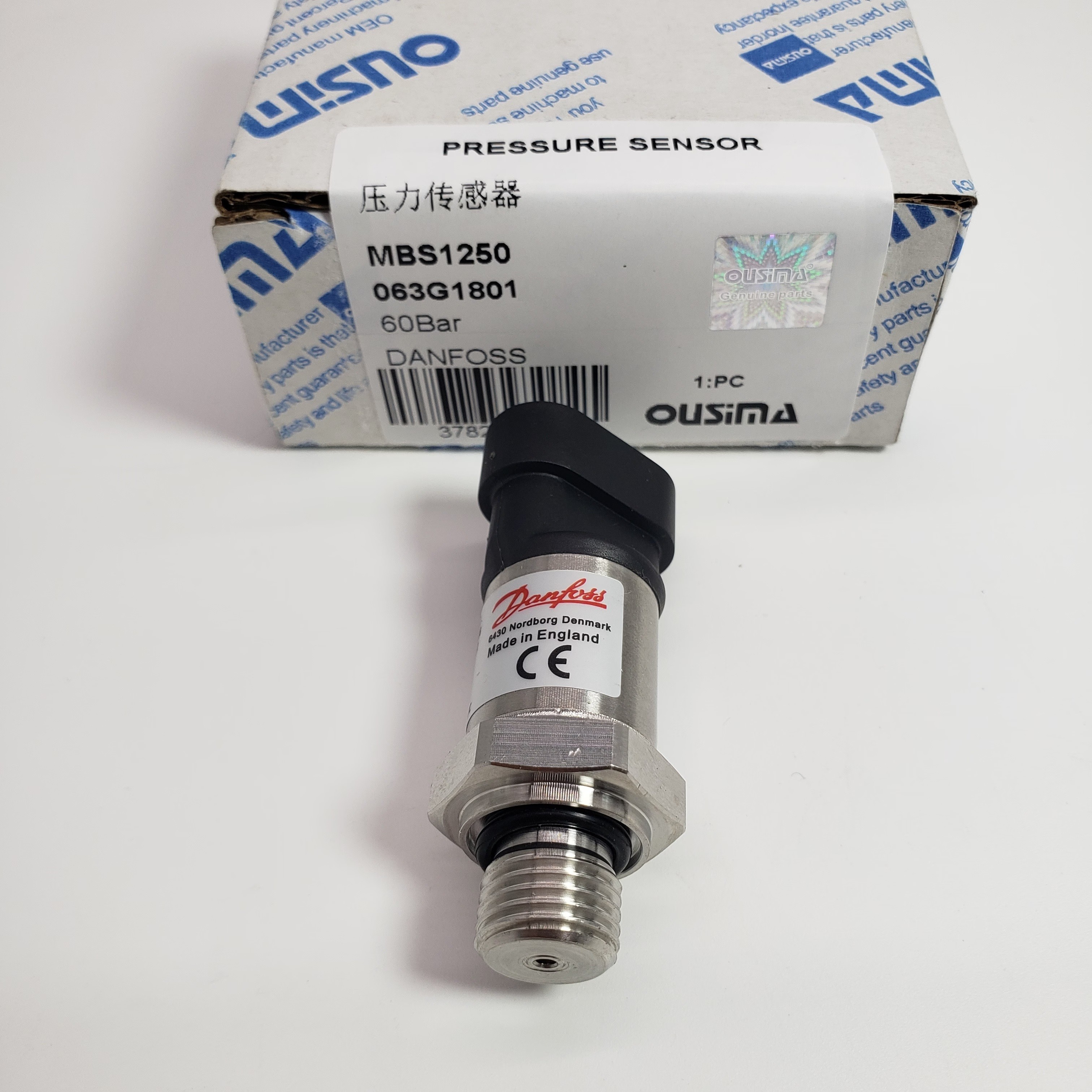 Pressure Sensor MBS1250 063G1801 60 Bar For Danfoss