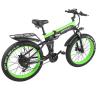 Buy cheap White 26"*4.0 CST Tyre Folding Electric Bike With 48V 12AH 500W Motor Big LCD E-bike from wholesalers