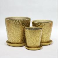 Buy cheap Modern Glossy Ceramic Flower Pots Lightweight for Weddings and Events product