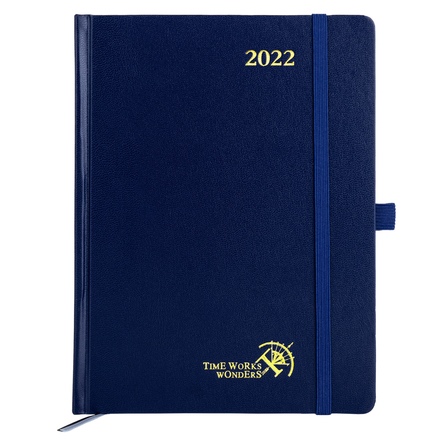 Navy Blue 2023 Hardcover Weekly Planner 80GSM Ivory Paper Material