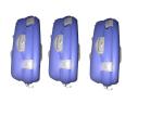 3 Piece Set PP Suitcase With Beauty Case , 2 Wheel Trolley Luggage For