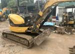 3 Ton Original Brand CAT 303 Mini Excavators Secondhand Digger With Push Shovel
