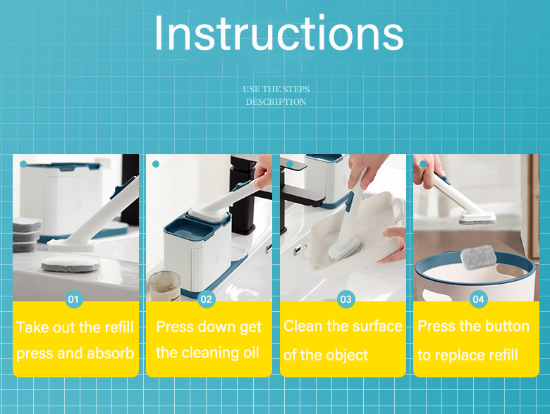 Deep Cleaning Kitchen Pot Brush Easy To Use Disposable Brush Pot Skin Friendly