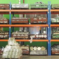 Buy cheap industrial heavy duty storage shelves with wood board / cargo cage / pallet product