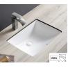 Buy cheap Stains Resistant Ada Bathroom Sink 17" Rectangular Undermount Bathroom Sink 500mm from wholesalers