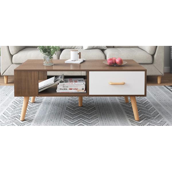 15kg Rectangular Storage Coffee Table , 0.8m Length Coffee Console Table