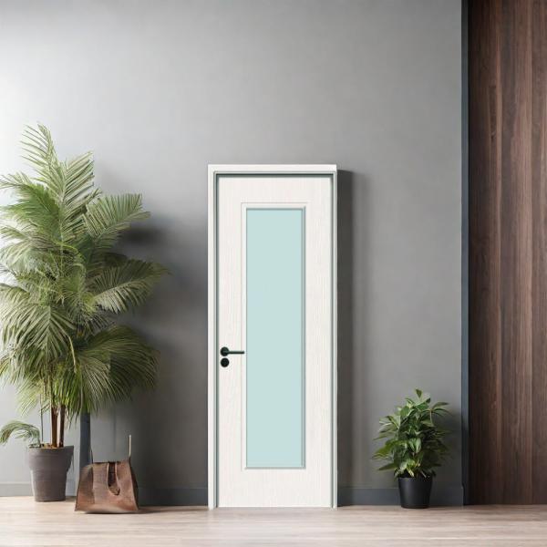 Buy cheap Waterproof Internal Glass Doors Sharp Color Contrast and Metallic Finish Juye WPC Door from wholesalers