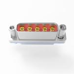 Hi-Rel High Density SMA/SMP/N RF 5 Position Integrated Connector For Cable