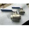Buy cheap 2 PC Type Stainless Ball Valve Threaded End BSPT / BSPP / NPT 316 / 304 Lever Operated from wholesalers