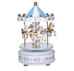 Merry go round Plastic Electronic Products , Roundabout Turntable Music Box
