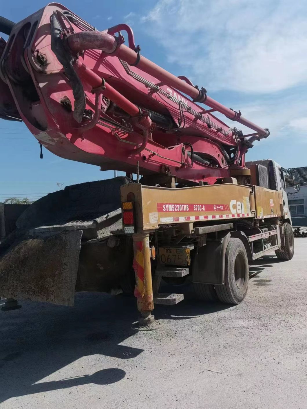 2018 37m Sy Concrete Pump Truck Concrete Boom Pump Used Heavy Equipment