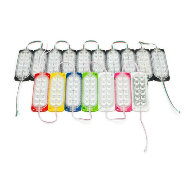 Buy cheap Yellow Green Blue Pink Flash 12 Beam LED Module Light Accessories from wholesalers