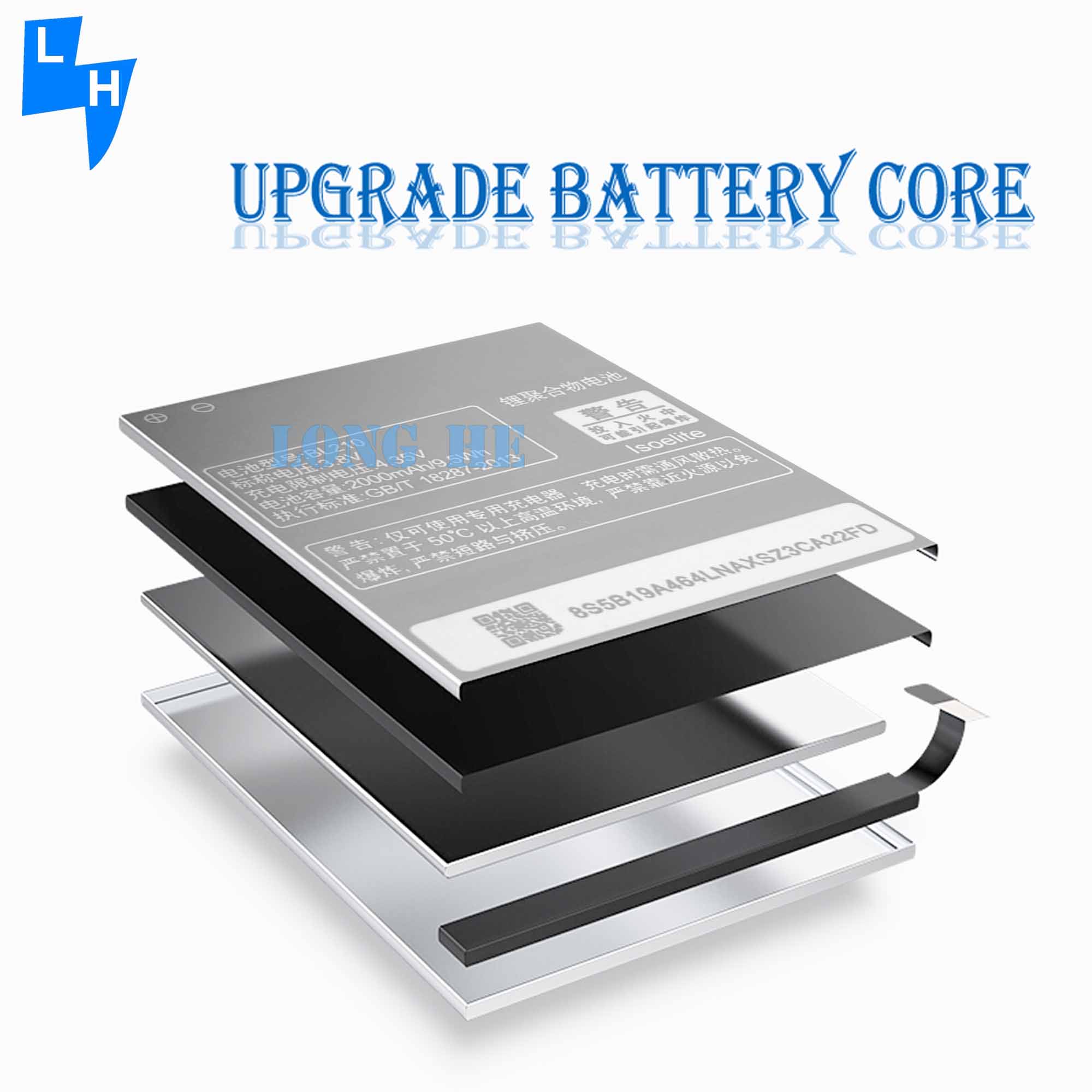 Good Performance BL210 Battery for Lenovo S820 S650 A656 A766 A770E A750E A658T Black