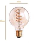 Vintage Dimmable LED Filament Bulb 2700K Antique Edison Bulb G80 80*120mm
