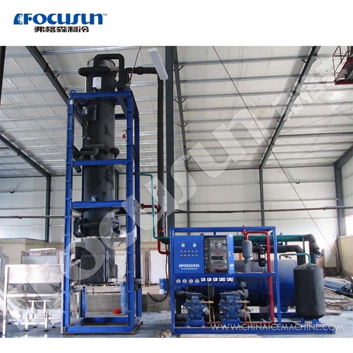 20 Tons Tube Ice Making Machine with Video Outgoing-Inspection and PLC Core Components