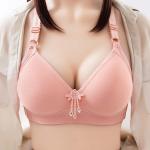 Yarn Dyed Plus Size Bra Sets Wirefree Strapless Women'S Full Brief And Bra Set