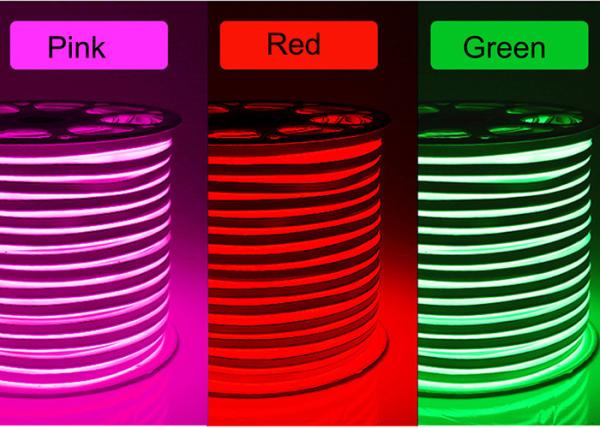 Buy cheap 220 - 240V Input Mini Waterproof Neon Lights , Pink Housing Flexible Led Neon Strip from wholesalers