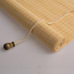 Customized Wooden Shades Bamboo Roller Blind Sunscreen 180*180cm For Home