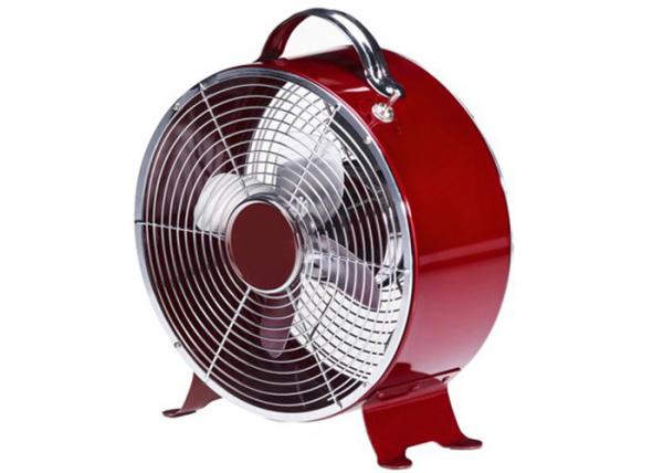 Buy cheap Stable 9 Inch Metal Retro Small Table Electric Clock Fan 120V Fashion from wholesalers