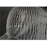 Buy cheap 1.2mm Climbing Plant Support Mesh 200mm Stainless Steel Cable Wire Rope Netting product