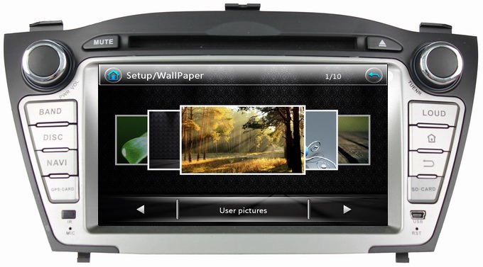 Ouchuangbo Car Radio DVD Stereo for Hyundai Tucson IX35 2009-2012 USB iPod GPS Navi OCB-7022A