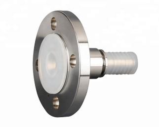 Buy cheap PFA Lined 3/4 Inch Pipe Flange 19mm Hose Fittings With Toothed Hose Shank from wholesalers