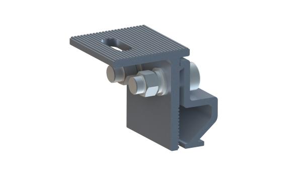 Buy cheap Anodized Frameless Standing Seam Solar Panel Clips Aluminum Corrugated Roof Brackets from wholesalers