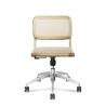 Buy cheap 360 Deg 0.121CBM High Quality Executive Cane Leather Office Seat Walnut 3d from wholesalers