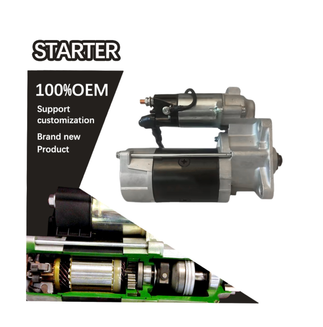 24V 9T CW STARTER 3610041C00, 3610041C20, 3610042P00 36100-41C00, 36100-41C20, 36100-42P00 MG250907 TM000A08901