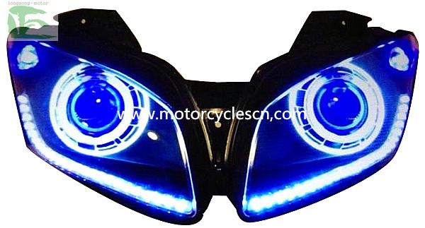Buy cheap 2013 YAMAHA YZF-R15 HID Head light Motorcycle Parts LED Drag Racing Original Head Light Bl from wholesalers