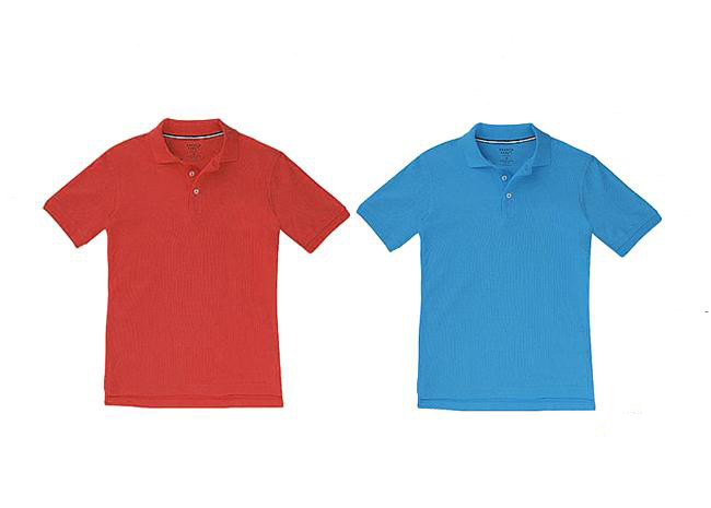 Soft Embroidered Cotton Polo Shirts , 150 / 180 GSM School Uniform Polo Shirts