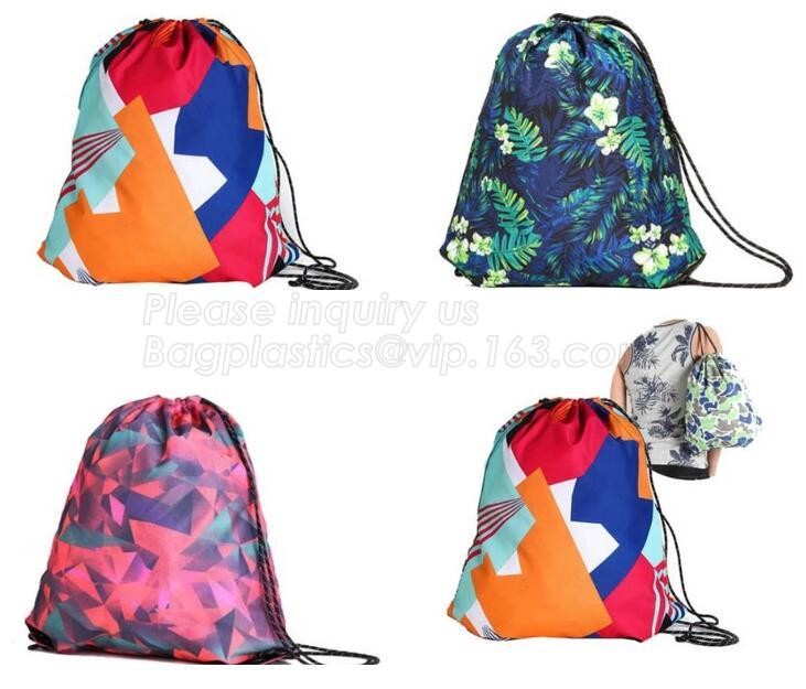 Nylon folding pocket foldable polyester shopping bag,Fashionable 420D Custom Logo Polyester Drawstring Bag bagease pack