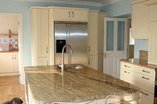 Buy cheap Indian Kashmir Gold Granite Slab Countertops Counter Kitchen Tops 30mm Thickness from wholesalers