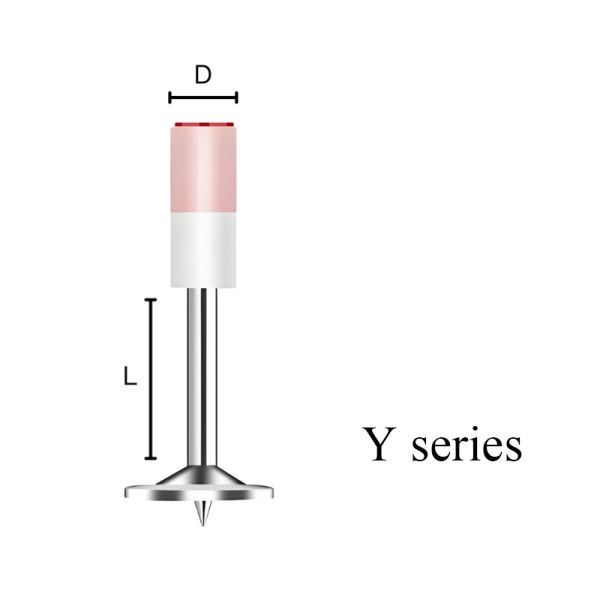 Side view of Building Material Fasteners product highlighting dimensions