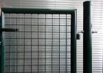 PVC Coated Welded Wire Fence Galvanised Square Mesh Fencing Green Color