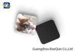Pretty Cat 3D Image Full Color Custom Coasters , Custom Photo Drink Coasters